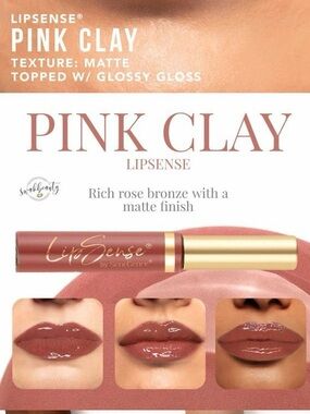 LipSense Pink Clay Rich Rose Bronze Liquid Lipstick